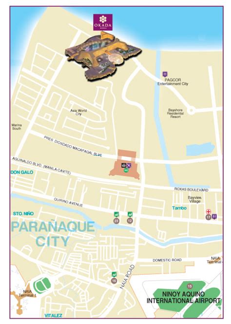 okada manila aerial view|Google Maps.
